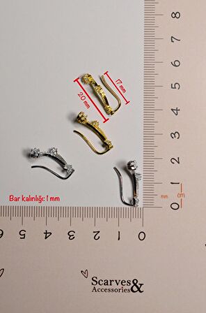 Kuyruklu Yıldızlı Kıkırdak Küpesi Gümüş Renk