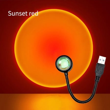 Dekor Aydınlatma Oda Aydınlatması Video Lambası GeceLambası Sunset Gün Batımı Ambiyans Işığı Lamba
