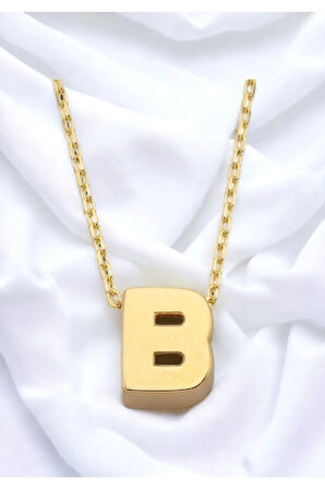 B Harf Altın Kolye