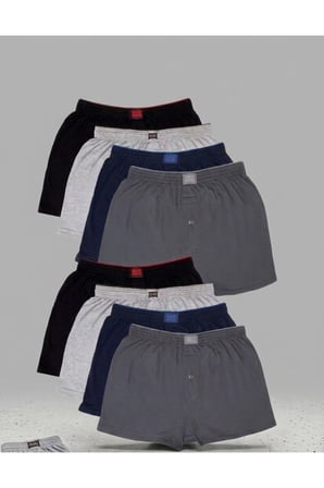 Tutku Erkek 8'li Penye Havlu Bel Karışık Renk Boxer