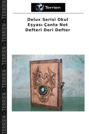 Delux Serisi Okul Eşyası Çanta Not Defteri Deri Defter