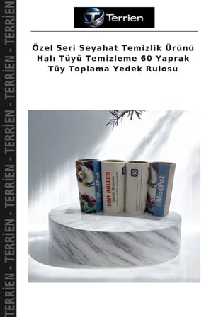 Özel Seri Seyahat Temizlik Ürünü Halı Tüyü Temizleme 60 Yaprak Tüy Toplama Yedek Rulosu
