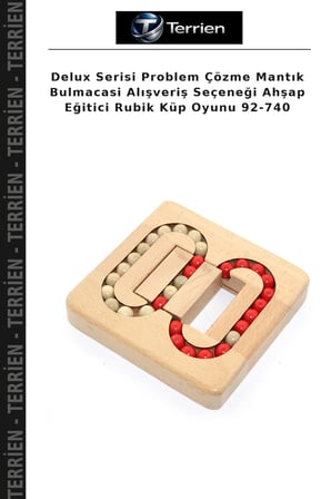 Delux Serisi Problem Çözme Mantık Bulmacasi Alışveriş Seçeneği Ahşap Eğitici Rubik Küp Oyunu 92-740