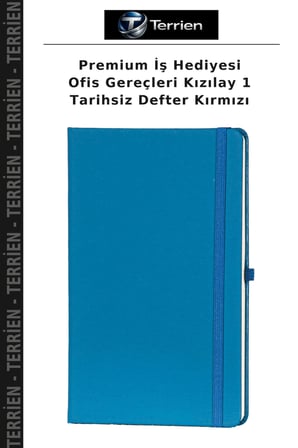 Premium İş Hediyesi Ofis Gereçleri Kızılay 1 Tarihsiz Defter Kırmızı