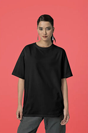 Unisex Oversize Baskısız Basic Tişört
