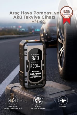 Özel Üretim Tatil Hazırlığı Lastik Şişirici Motor Aksesuarı Araç Hava Kompresörü APS02