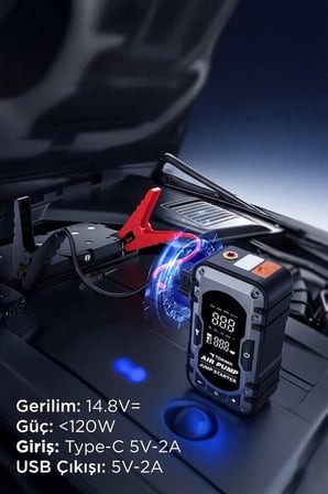 Özel Üretim Tatil Hazırlığı Lastik Şişirici Motor Aksesuarı Araç Hava Kompresörü APS02