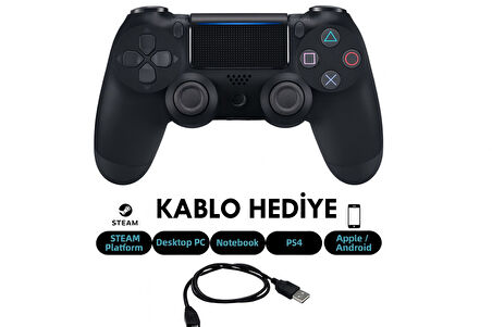 Electrima Doubleshock 4 Kablosuz Titreşimli Oyun Kolu PS4 Siyah