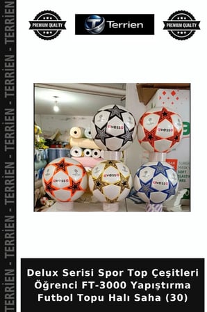 Delux Serisi Spor Top Çeşitleri Öğrenci FT-3000 Yapıştırma Futbol Topu Halı Saha (30)