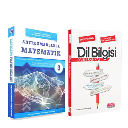 Antrenman Yayınları Antrenmanlarla Matematik 3 ve AKM Dil Bilgisi Soru Bankası Seti 2 Kitap