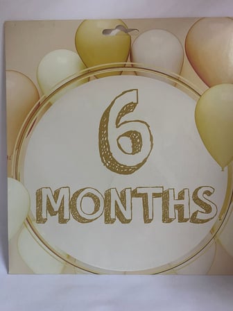 Özel Üretim Hazırlık Konsept Parti Süsü 6 MONTHS BANNER