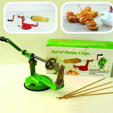 Özel Seri Ev Hediyesi Pratik Mutfak Çubukta Sunum Spiral Patates Dilimleyici