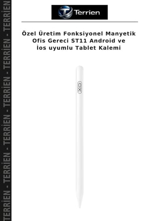 Özel Üretim Fonksiyonel Manyetik Ofis Gereci ST11 Android ve İos uyumlu Tablet Kalemi