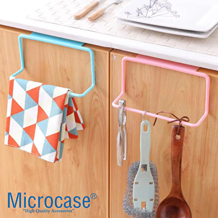 Microcase  Plastik Mutfak Banyo için Dolap Üzerinde Asılı Havlu Eşya Askılığı-PEMBE AL4934