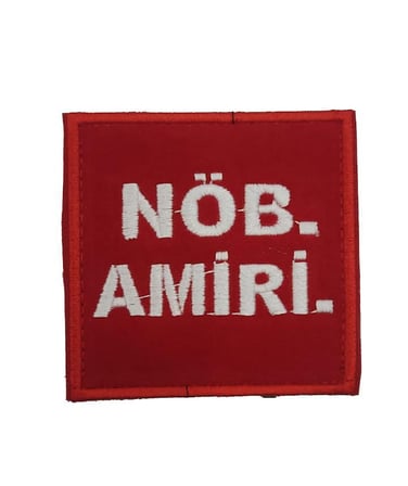 Premium Güvenlik Gereci Askeri Teçhizat Kol Bandı Single Sword Nöbetçi Kolluk Çeşitleri Cırtlı Kare