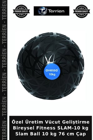Özel Üretim Vücut Geliştirme Bireysel Fitness SLAM-10 kg Slam Ball 10 kg 76 cm Çap