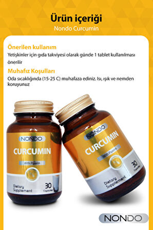 Nondo Curcumin 30 Kapsül