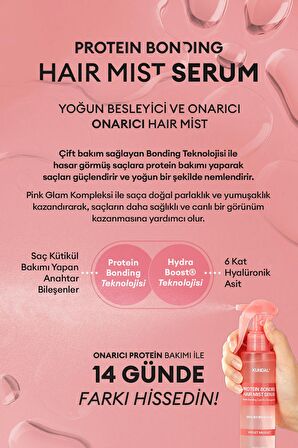 Protein Kompleksi İçeren Isı Koruyucu MistKundal Protein Bonding Hair Mist Serum150ml(Violet Muguet)
