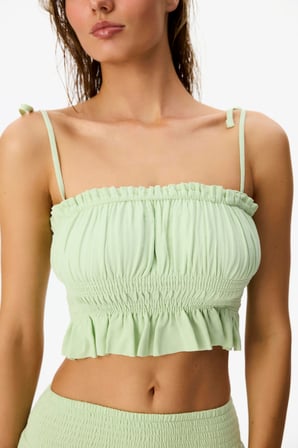 Mint Yesili Somer Bikini Üstü