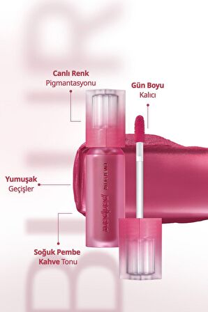Gün Boyu Kalıcı Pürüzsüz Matlık Sunan Tint PERIPERA Over Blur Tint (007 Cooling Up Pink)