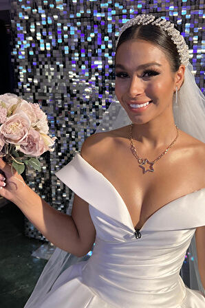 14 Ayar Altın Asteria Işığı Kolye (Doya Doya Moda 7. Hafta Ödülü)