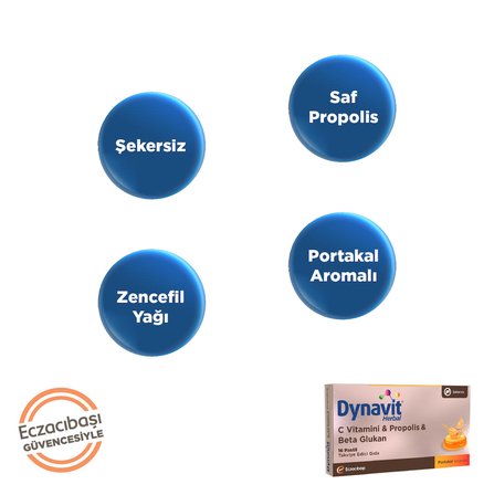 Herbal Vitamin C & Propolis & Betaglukan 16 Pastil
