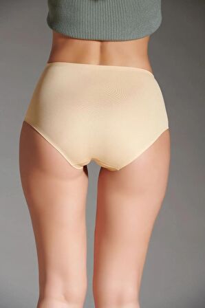 Eros Kadın Lazer Kesim Silikonlu Bato Slip Ten