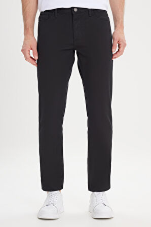 Slim Fit Dar Kesim 5 Cep Armürlü Esnek Pantolon