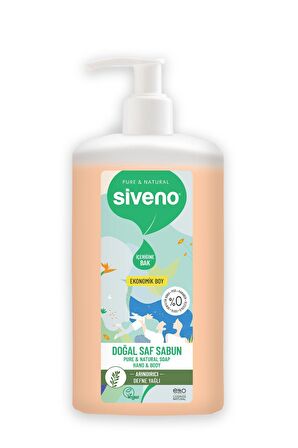Siveno %100 Doğal Sıvı Kastil Sabun Defne Yağlı Arındırıcı Nemlendirici Bitkisel Vegan 1000 ml