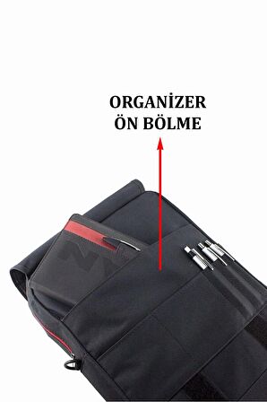 Case Club Omuz Askılı Laptop Sırt Çantası 14" inç Macbook Uyumlu Darbe Emici Koruma