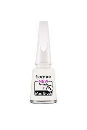 Flormar Klasik Parlak Bitişli Yüksek Pigmentli Oje - Nail Enamel- 319 Whıte Dance New- 8682536035880