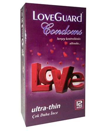 LoveGuard Ultra Thin ( Kokulu Çok Daha İnce ) Prezervatif