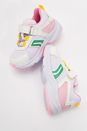 mnpc Kız Çocuk Beyaz Günlük Spor Ayakkabı