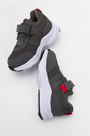 mnpc Unisex Çocuk Gri Günlük Spor Ayakkabı