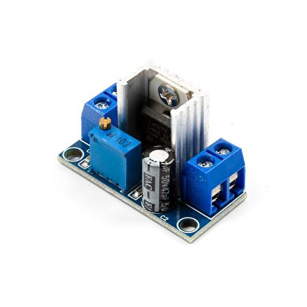 LM317 DC-DC Ayarlanabilir 4.5~40V'dan 1.2~37V'a Gerilim Azaltıcı Modülü