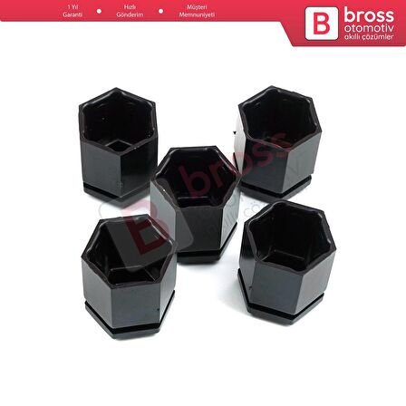 Opel Astra G H Corsa C D E Meriva A B Vectra C Zafira A 1008209 İçin 5 Adet Siyah Bijon Kapağı 26 mm