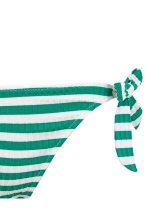 DeFacto Fall in Love Regular Fit Çizgili Ribana Bikini Alt B0384AX23HSGN232