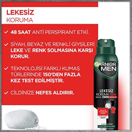 Garnier Men Lekesiz Koruma Aerosol Sprey 150 ml