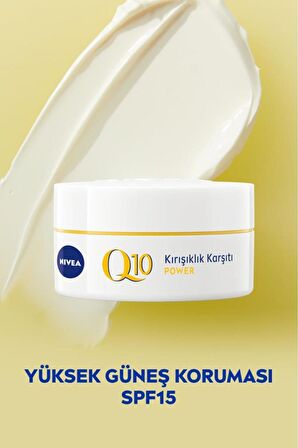 Nivea Q10 Power Kırışıklık Karşıtı Gündüz Bakım Kremi, Spf15,50ml Ve Q10 Power Gece Bakım Kremi 50ml