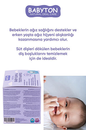 Babyton Bebekler İçin Diş ve Damak Temizleme Mendili 25 adet