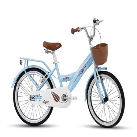 Tommybike Latte  Sepetli, Elcikli 20 Jant Çocuk Bisikleti, 6-9 Yaş Çocuk Bisikleti mavi Mavi