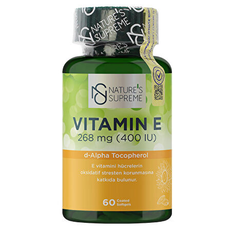 Vitamin E 400 IU 60 Kapsül - AROMASIZ