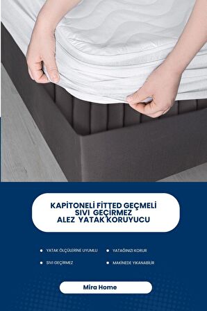 Hepsine Rakip 120 x 200 Su Geçirmez Alez Beyaz