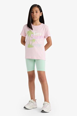 DeFacto Kız Çocuk Kısa Boy Tayt B5591A825SMGN240