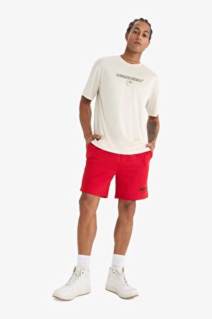 DeFactoFit NBA Miami Heat Standart Fit Kısa Paça Şort E2344AX25SPRD296