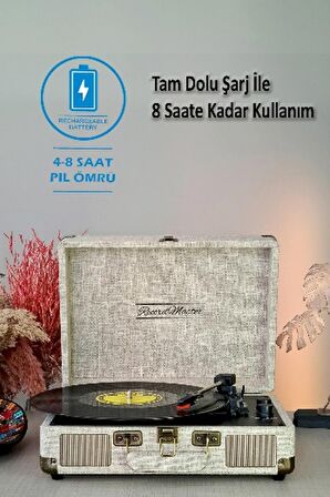 ST14012 Bluetooth ve Şarj Özellikli Pikap 33-45-78 Devir