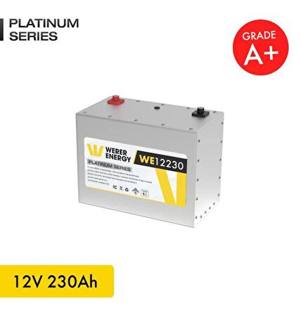 12V 230Ah LiFePO4 Platinum Series Bluetooth'lu Lityum Demir Fosfat Akü