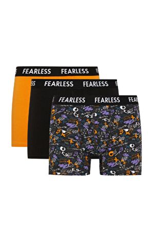 DeFacto Regular Fit 3'lü Boxer B0583AX23AUBK81