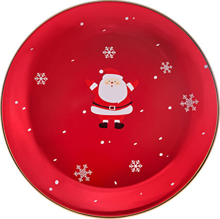 Karaca New Year Yılbaşı Golden Line Servis Tabağı 27 cm