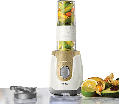 Karaca Blendfit Go Personal Kişisel Smoothie Blender Wood Craft